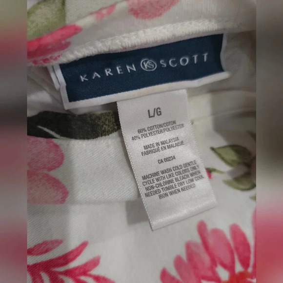 Floral Blouse Karen Scott - Picture 8 of 9